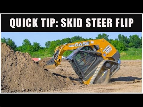 tipped over skid steer|skid steer flipping over.